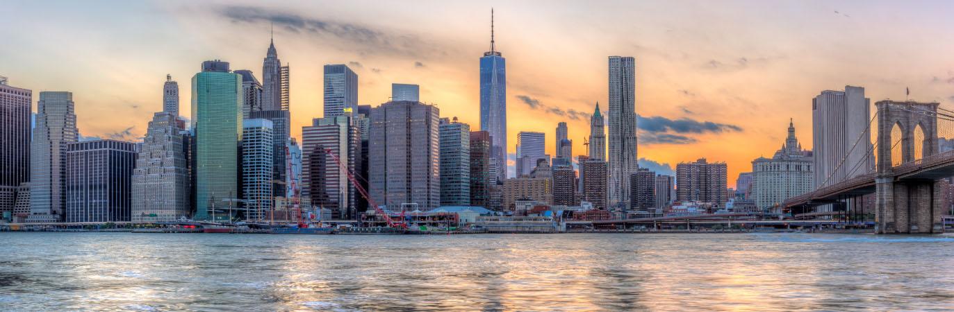 New York City skyline seen from New Jersey